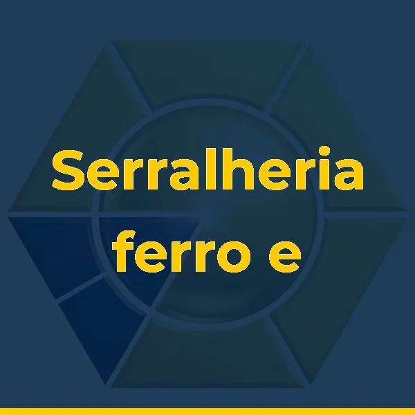 Logo de Serralheria ferro e arte ferro alumínio inox